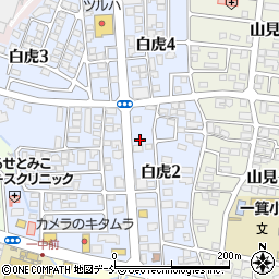 福島県会津若松市白虎町154周辺の地図