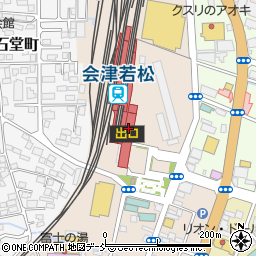 会津若松観光ビューロー・観光物産事業部周辺の地図