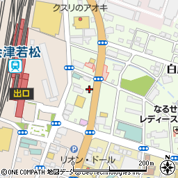福島県会津若松市白虎町223周辺の地図