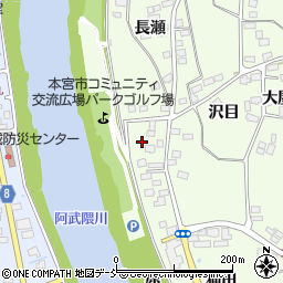 福島県本宮市高木原9周辺の地図