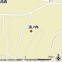 福島県二本松市杉沢清ノ内周辺の地図