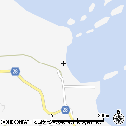 石川県珠洲市三崎町（寺家ユ）周辺の地図