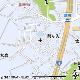 福島県本宮市本宮（葭ヶ入）周辺の地図