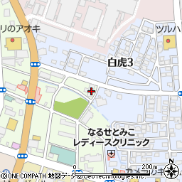 福島県会津若松市白虎町87周辺の地図