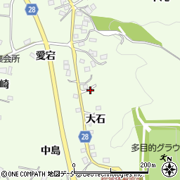 福島県本宮市高木大石周辺の地図