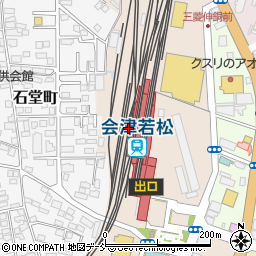 福島県会津若松市駅前町周辺の地図