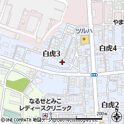 福島県会津若松市白虎町136-13周辺の地図