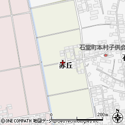 福島県会津若松市町北町大字石堂赤丘周辺の地図