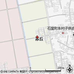 福島県会津若松市町北町大字石堂（赤丘）周辺の地図