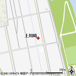 福島県会津若松市北会津町蟹川（上川崎）周辺の地図