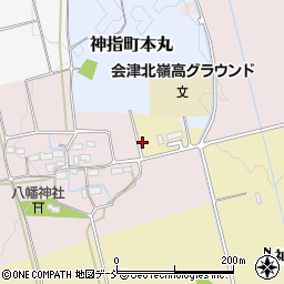 福島県会津若松市神指町大字中四合（如来堂丁）周辺の地図