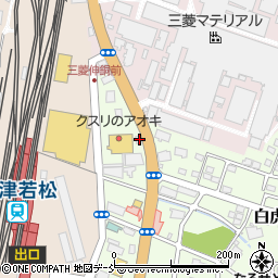 福島県会津若松市白虎町17周辺の地図