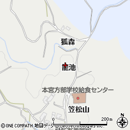 福島県本宮市青田籠池周辺の地図