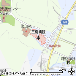 特定楽山会三島病院周辺の地図