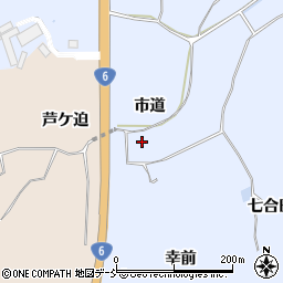 福島県南相馬市小高区下浦（市道）周辺の地図