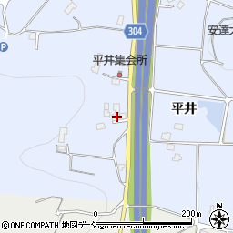 福島県本宮市本宮平井124-2周辺の地図