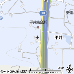 福島県本宮市本宮平井125周辺の地図