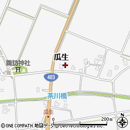 新潟県長岡市瓜生1248-1周辺の地図