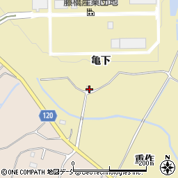 福島県双葉郡浪江町藤橋亀下周辺の地図