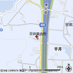 福島県本宮市本宮平井147-1周辺の地図