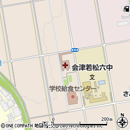 会津若松市役所　水道部給水装置工事受付窓口周辺の地図
