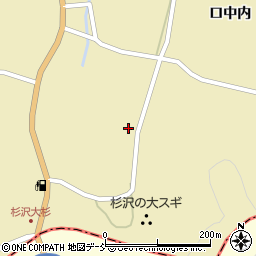 福島県二本松市杉沢平周辺の地図