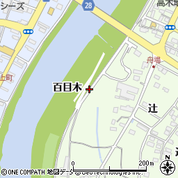 福島県本宮市高木（百目木）周辺の地図