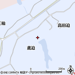 福島県南相馬市小高区下浦鳶迫周辺の地図