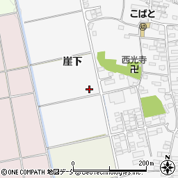 福島県会津若松市町北町大字上荒久田（崖下）周辺の地図