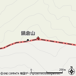 鍋倉山周辺の地図