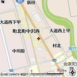 福島県会津若松市町北町中沢西60周辺の地図