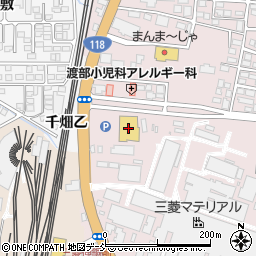 スーパーオートバックス会津若松店周辺の地図