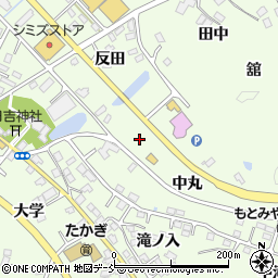 福島県本宮市高木中丸周辺の地図