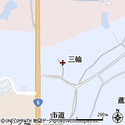 福島県南相馬市小高区下浦三輪周辺の地図