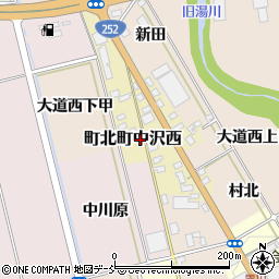 福島県会津若松市町北町中沢西35周辺の地図