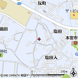 福島県本宮市本宮鍋田359-2周辺の地図