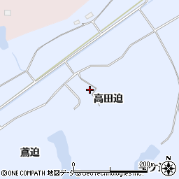 福島県南相馬市小高区下浦高田迫周辺の地図