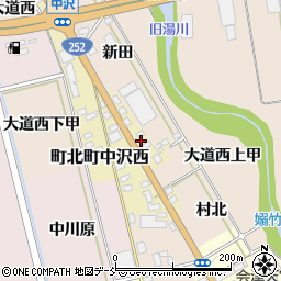 福島県会津若松市町北町中沢西75周辺の地図