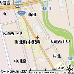 福島県会津若松市町北町中沢西74周辺の地図