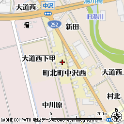 福島県会津若松市町北町中沢西29周辺の地図