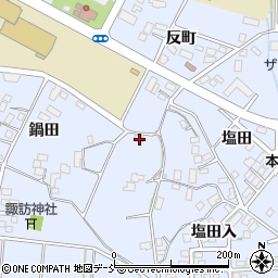 福島県本宮市本宮鍋田373-2周辺の地図