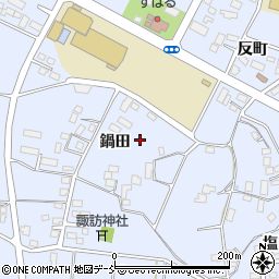 福島県本宮市本宮鍋田周辺の地図