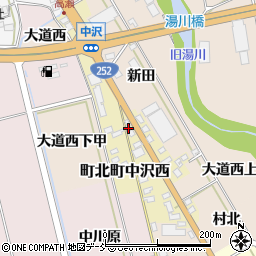 福島県会津若松市町北町中沢西周辺の地図