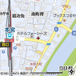 福島県本宮市本宮南町裡29-6周辺の地図