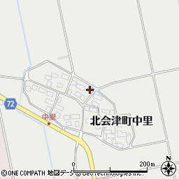 中里公民館周辺の地図