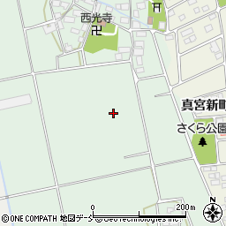 福島県会津若松市北会津町真宮南面周辺の地図