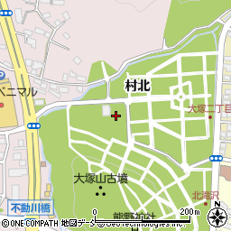 大塚山墓園トイレ周辺の地図