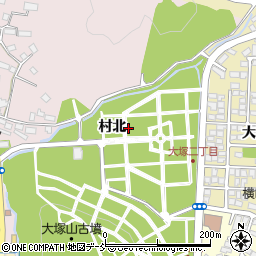 福島県会津若松市一箕町大字八幡（村北）周辺の地図
