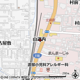 福島県会津若松市一箕町大字亀賀山道周辺の地図