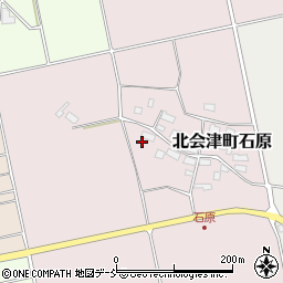 福島県会津若松市北会津町石原石屋敷周辺の地図